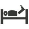 Science   patient in bed symbol