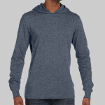 Canvas Unisex Long Sleeve Jersey Hooded T-Shirt