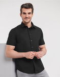 Men's Short Sleeve Fitted Stretch Shirt