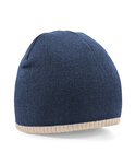 Two-tone pull-on beanie