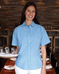 Women's Short Sleeve Stain Resistant Oxford Shirt