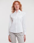 Ladies' Long Sleeve Classic Pure Cotton Poplin Shirt