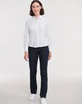 Ladies' Long Sleeve Fitted Polycotton Poplin Shirt