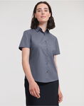 Ladies' Short Sleeve Classic Polycotton Poplin Shirt