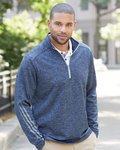 Brushed Terry Heathered Quarter-Zip Pullover