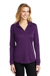 Ladies Silk Touch Performance Long Sleeve Polo
