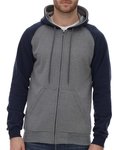 Fleece Raglan Hooded Full-Zip Sweatshirt