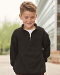 Nublend® Youth Quarter-Zip Cadet Collar Sweatshirt