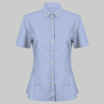 Henbury Ladies Modern Short Sleeve Regular Fit Oxford Shirt
