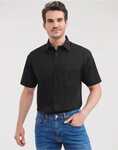 Russell Collection Men SS Classic Poplin