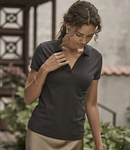 Tee Jays Ladies Luxury Stretch V Neck Polo Shirt