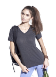 AA202 Women's Short Sleeve V-Neck Tee