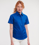 Russell Athletic Collection Ladies Short Sleeve Easy Care Oxford Shirt