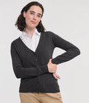 Russell Athletic Collection Ladies Cotton Acrylic V Neck Cardigan
