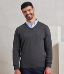 Premier Knitted Cotton Acrylic V Neck Sweater