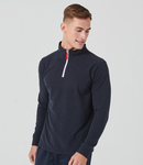 Finden + Hales Zip Neck Piped Micro Fleece