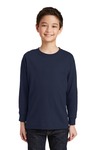Youth Heavy Cotton 100% Cotton Long Sleeve T Shirt