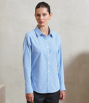 Premier Ladies Gingham Long Sleeve Shirt