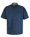 Short Sleeve 100% Cotton Dress Shirt