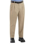 Pleated Twill Slacks - Odd & Extended Sizes