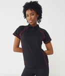 Finden + Hales Ladies Performance Piped Polo Shirt