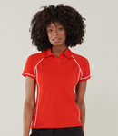 Finden + Hales Ladies Performance Piped Polo Shirt