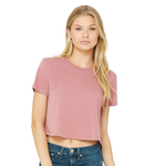 Bella Ladies Flowy Cropped T-Shirt