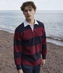 Front Row Sewn Stripe Rugby Shirt
