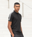 Finden + Hales Unisex Contrast Panel Piqué Polo Shirt