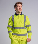 Pro RTX High Visibility Long Sleeve Polo Shirt