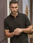 Men's Luxury Stretch VNeck Polo