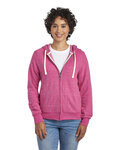 Ladies' Snow Heather Full-Zip Hooded Sweatshirt