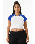 Ladies' Micro Ribbed Raglan Baby Tee