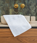 Towel City Organic Printable Border Hand Towel