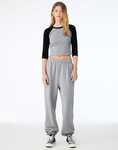Bella Women's Micro Rib 3/4 Raglan Tee