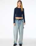 Bella Women's Micro Rib Long Sleeve Tee