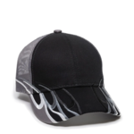 Racing W/Embroidered Wave Mesh Back