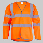 Long Sleeve Hi Vis Safety Waistcoat