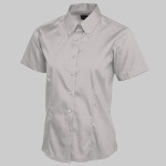 Ladies Pinpoint Oxford Half Sleeve Shirt