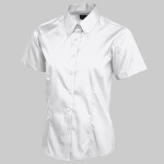 Ladies Pinpoint Oxford Half Sleeve Shirt