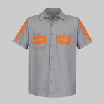 Men's Enhanced Visibility Industrial Work Shirt
