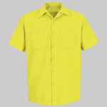 Men's Tall Enhanced Visibility Short Sleeve Work Shirt